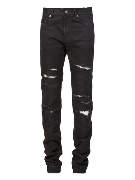 ysl black jeans men|farfetch ysl jeans for men.